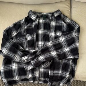 Wild Fable Monochrome Plaid Shirt